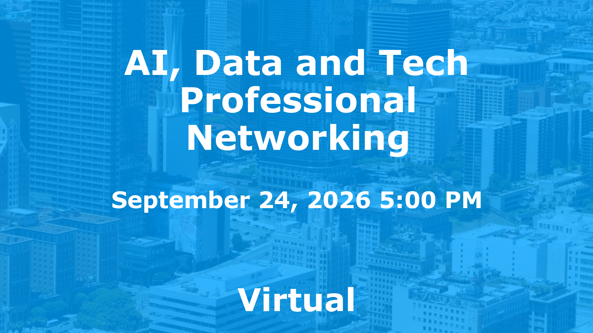 AI, Data and Tech Professional Networking event image